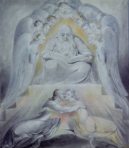 Mercy and Truth Are Met Together, Righteousness and Peace Have Kissed Each Other by William Blake